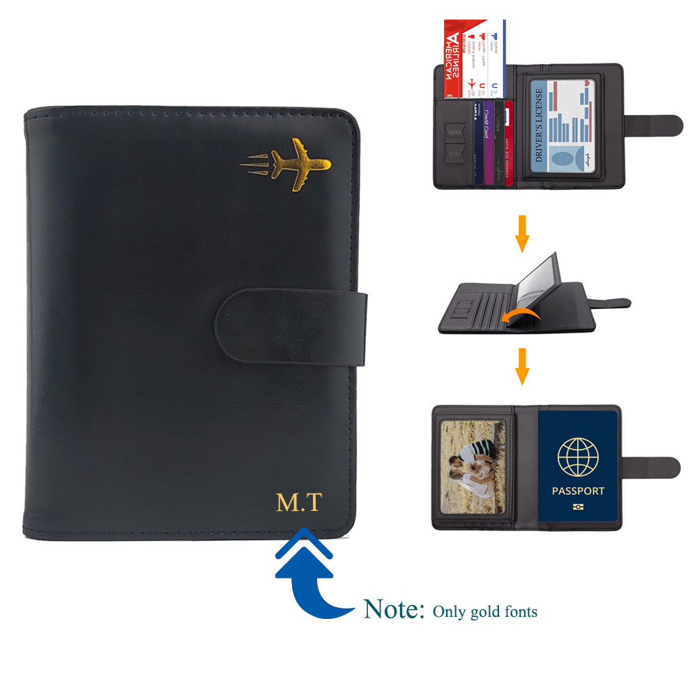 Men'S Accessories Premium - 맞춤형 프리미엄 가죽 여권 거치대 커버