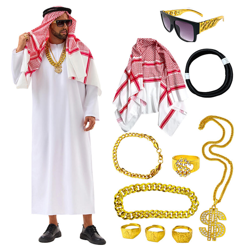 Men Accessories Uae - 아라비안 두바이 의상 UAE 시크 코스프레