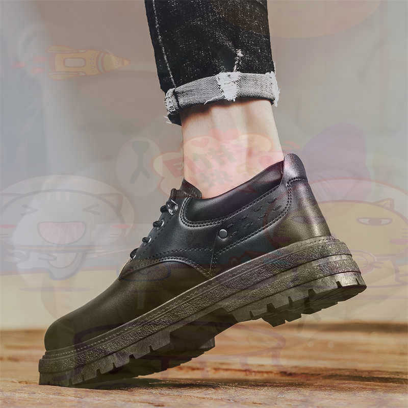 Men'S Accessories Gift Ideas - 어두운 천연 가죽 패션 트레이너 테니스