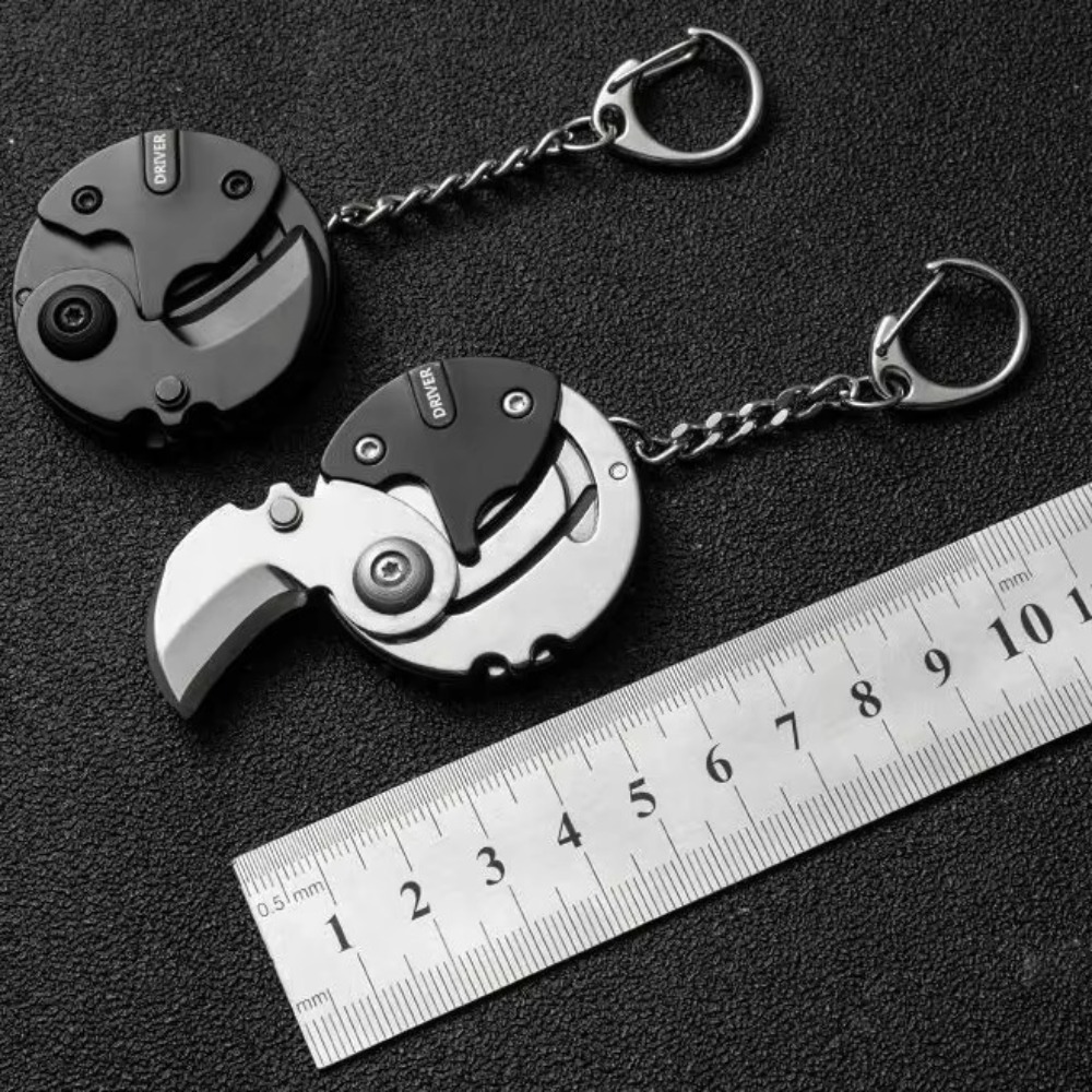 새로운 미니 키체인 배치 헤드 다용도 휴대용 드라이버  - Keychain Multi Tool 리뷰 및 가격