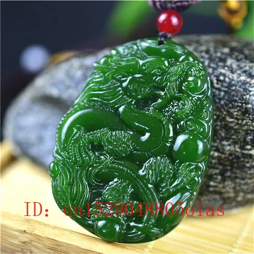 천연 녹색 중국 옥 드래곤 펜던트 목걸이, 패션 액세서 - Men Accessories Usa 리뷰 및 가격