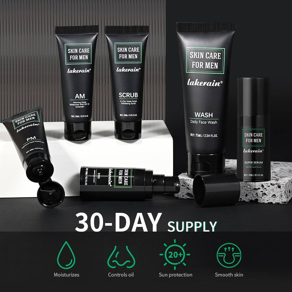 레이크레인 남성용 스킨케어 키트, 유분 조절, 피부 탄 - Men Accessories Kit 리뷰 및 가격