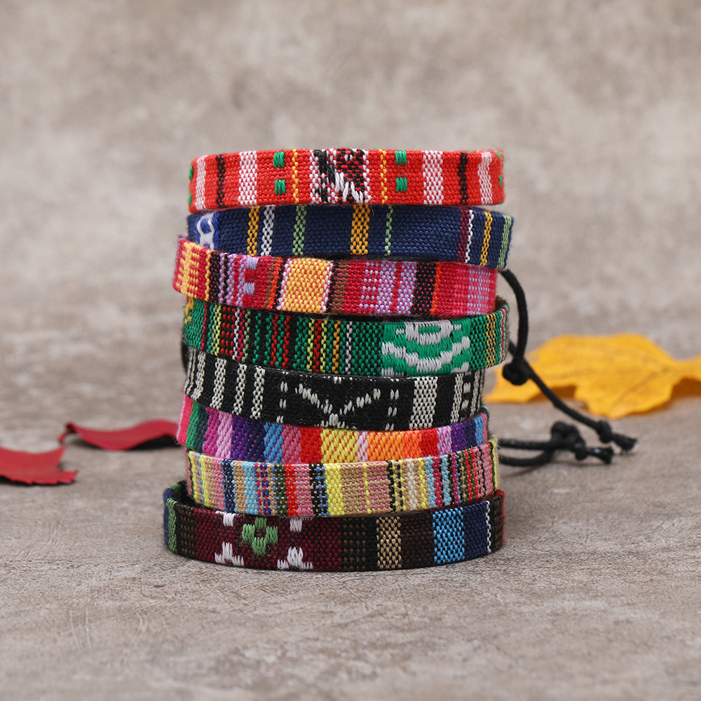 네팔 다채로운 팔찌 세트, 여성 민족 원단 꼰 로프 체 - Men Accessories Nepal 리뷰 및 가격