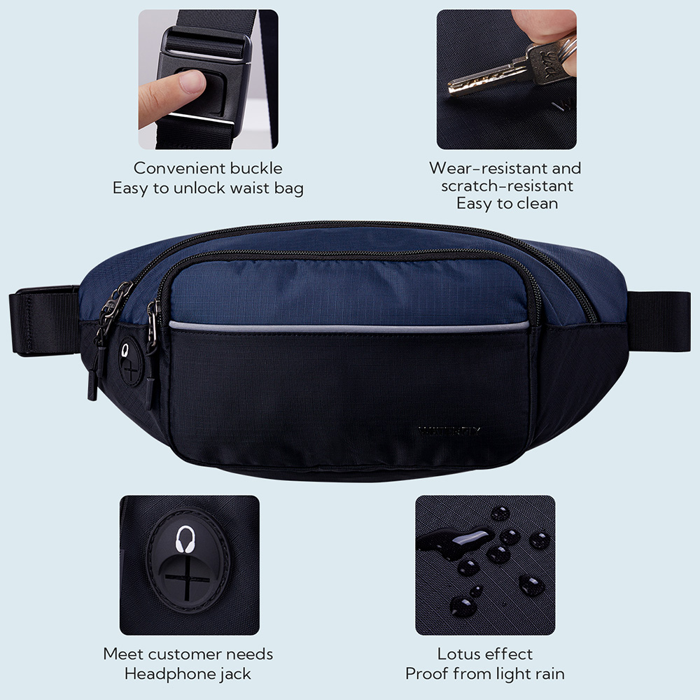 WATERFLY 패니 팩 허리 가방, 대형 허리 팩,  - Men Accessories For Travel 리뷰 및 가격