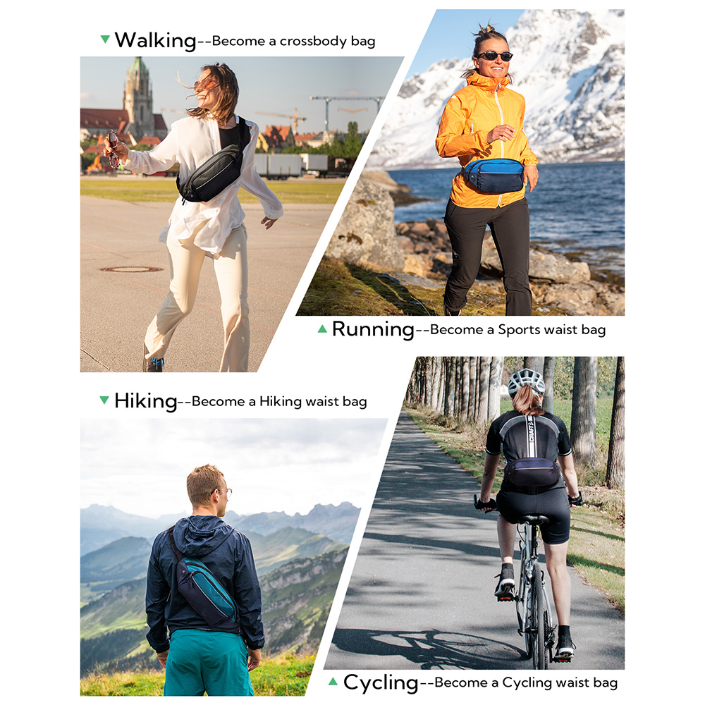 WATERFLY 패니 팩 허리 가방, 대형 허리 팩,  - Men Accessories For Travel 리뷰 및 가격